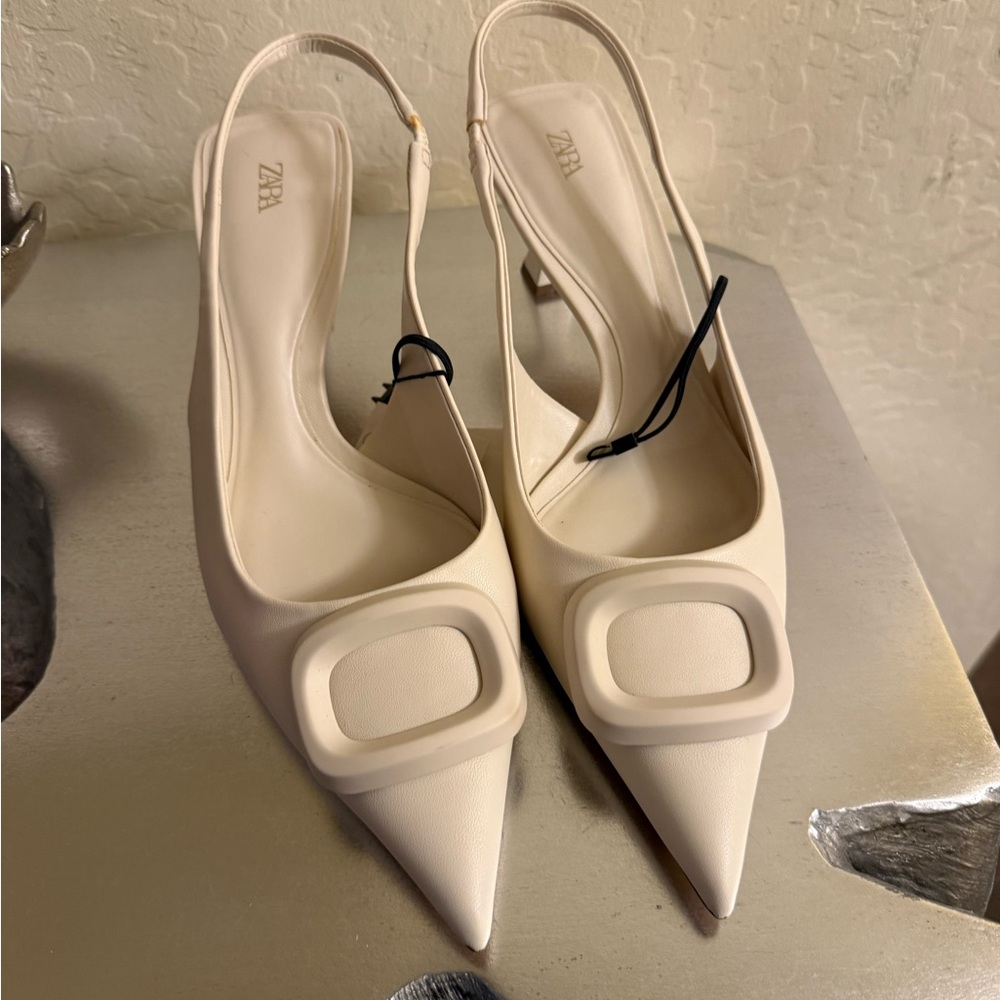 Zara Slingback Heels - Picture 6 of 9